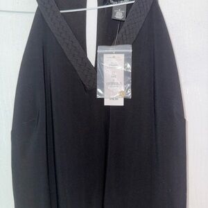 White House Black Market Textured Black Dress